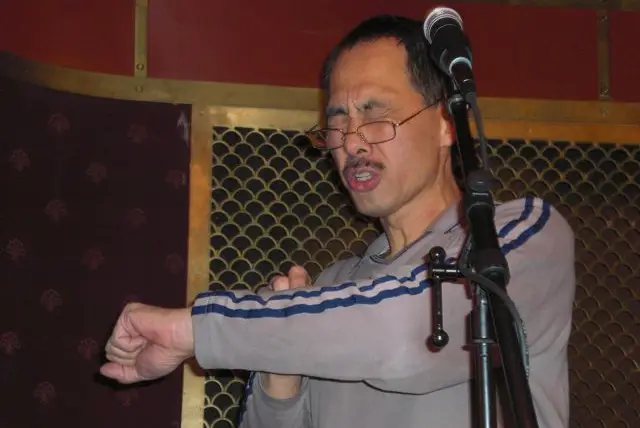 Moy, using his deadly, patented "Arm as Brother P-touch" technique.